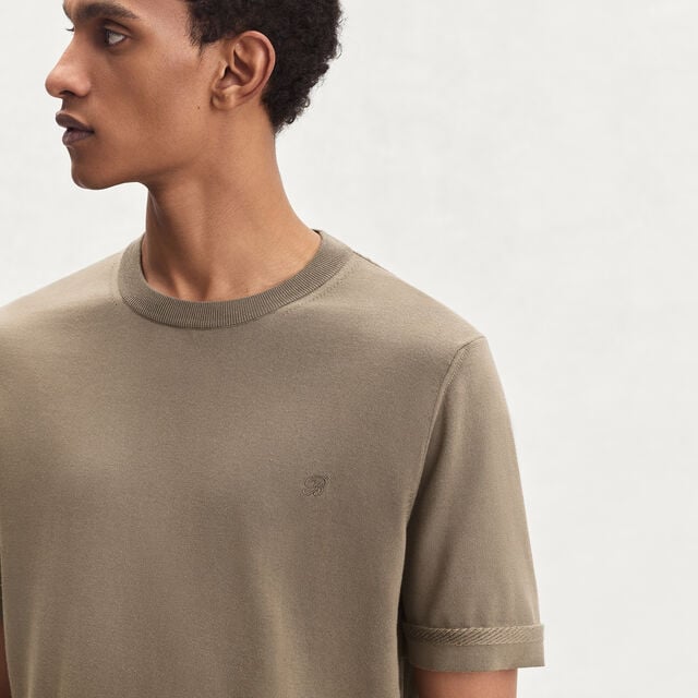 B-Thabor Short Sleeves Crewneck, SEPIA    , hi-res 2