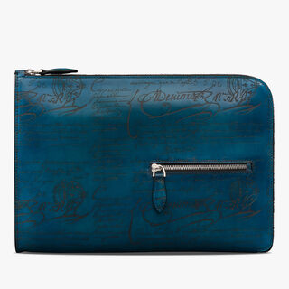 Nino Tgm Scritto Leather Clutch, AVEIRO, hi-res