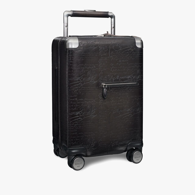 Bagage Roulant Formula 1005 En Cuir Scritto, NERO GRIGIO, hi-res 2