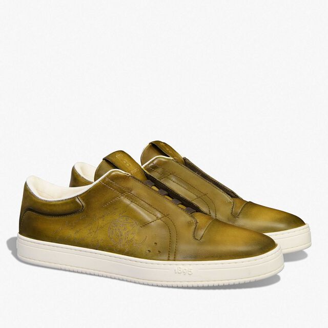 Playtime Scritto Leather Slip-On, ACID GREEN, hi-res 2