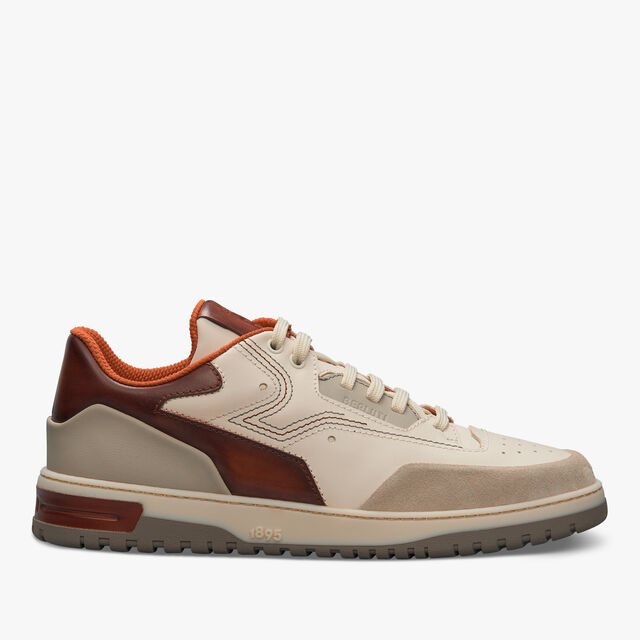 Playoff Leather Sneaker, OFF WHITE & CACAO INTENSO, hi-res 1