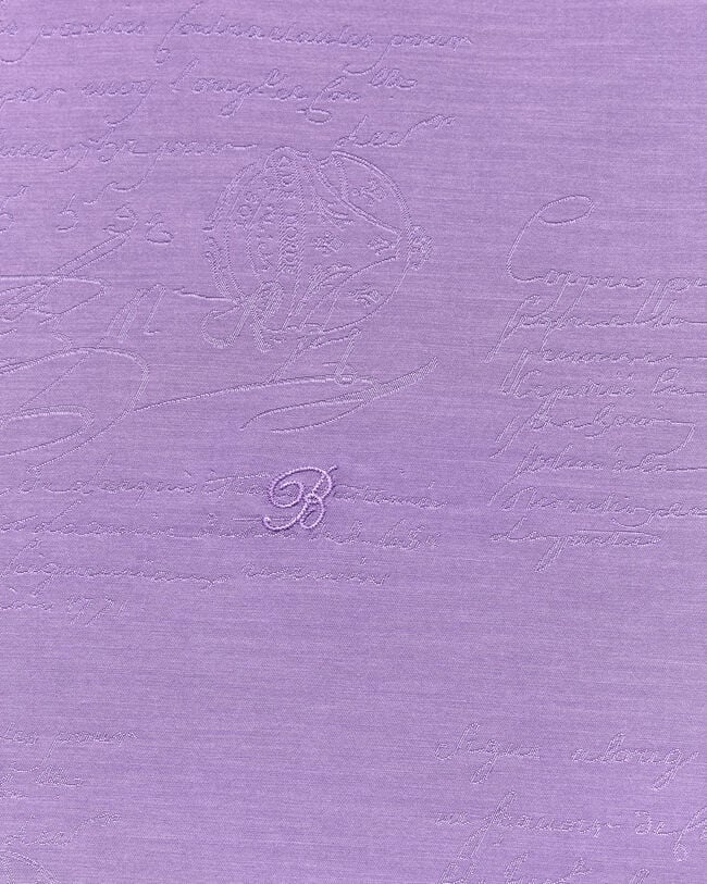 Scritto Pattern Short-Sleeves Shirt, Lilac, hi-res