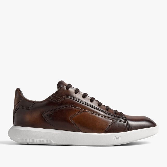 Stellar Venezia Calf Leather Sneaker, MARRONE INTENSO, hi-res 1