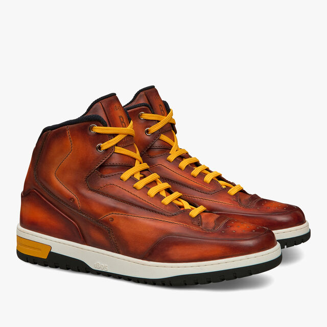 Playoff Leather Sneaker, HONEY, hi-res 2
