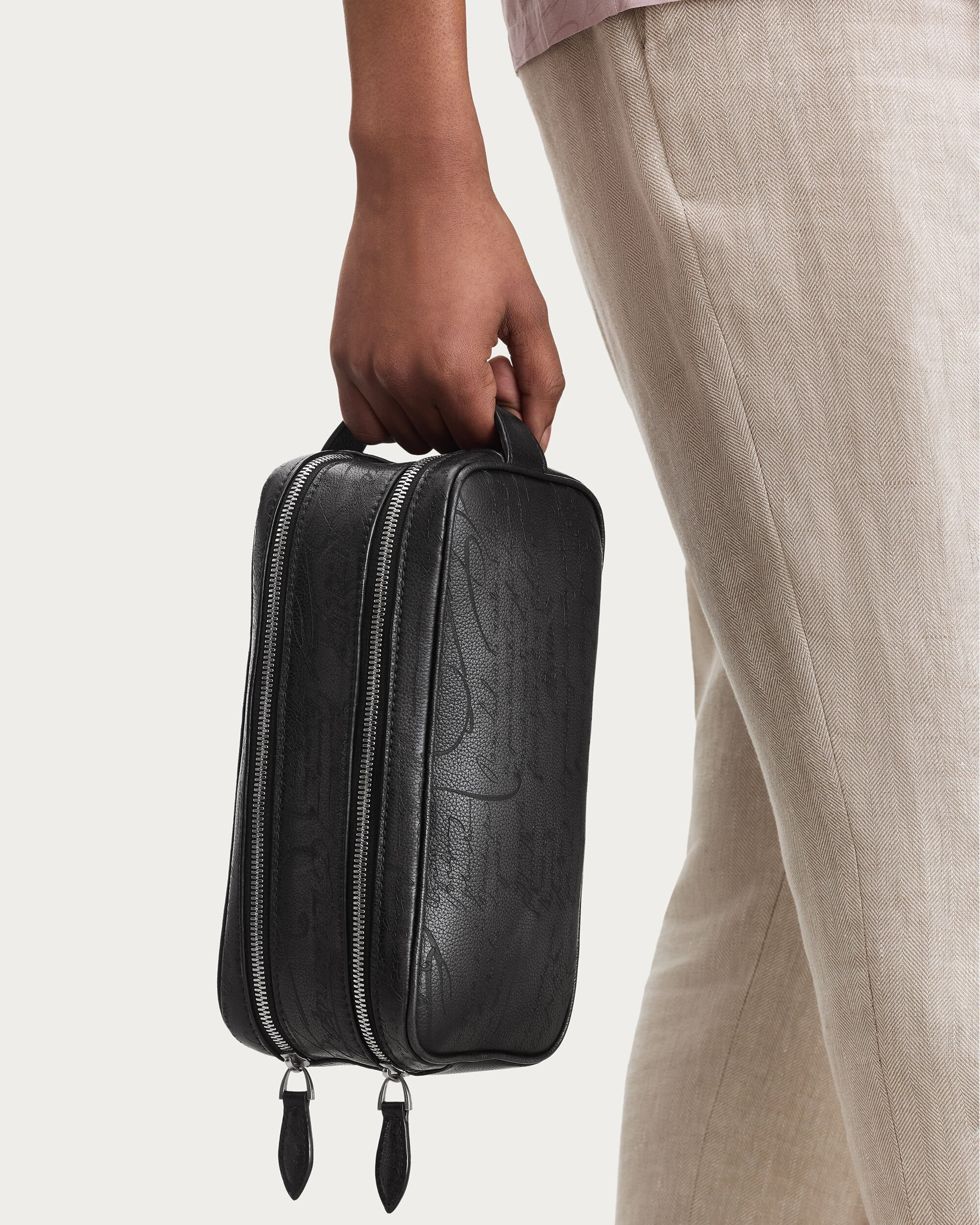 Formula 1003 Zipped Pouch, Nero Grigio, hi-res