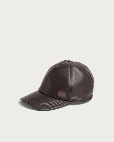 Ultralight Fly Leather Baseball Cap with Leather Detail, Brown Taupe, hi-res