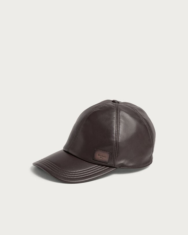 Ultralight Fly Leather Baseball Cap with Leather Detail, Brown Taupe, hi-res