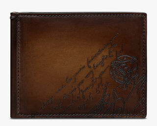 Figure Scritto Swipe Leather Wallet, CACAO INTENSO, hi-res