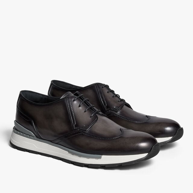 Fast Track Leather Sneaker, NERO GRIGIO, hi-res 4