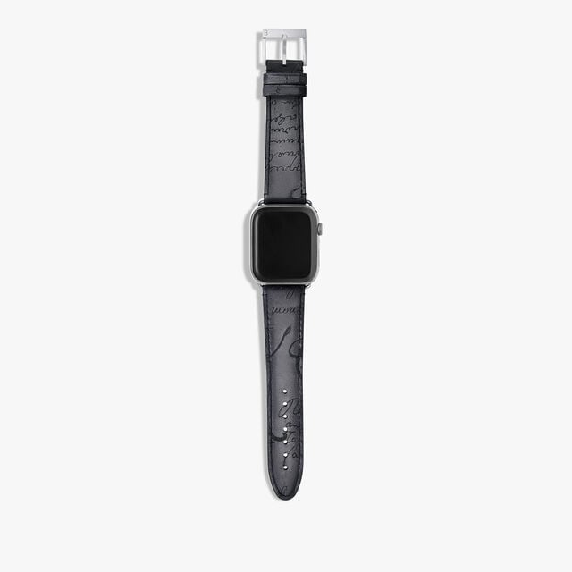 Apple Watch Bracelet Scritto Leather, LIGHT ALUMINIO, hi-res 2