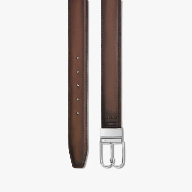B Volute Scritto Leather 35 mm Reversible Belt