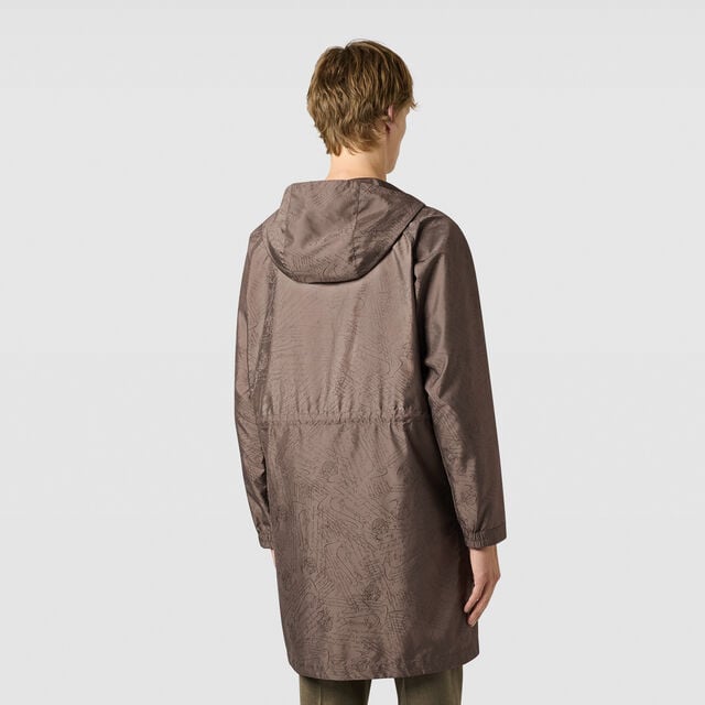 Nylon Scritto Packable Parka, SEPIA    , hi-res 3