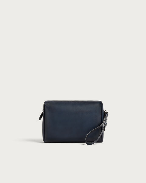 Rosewood Zipped Pouch, Indigo Denim, hi-res