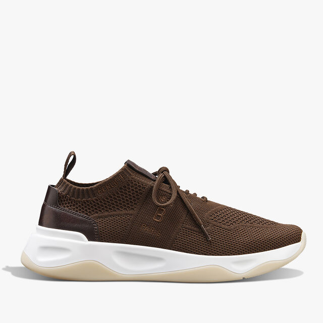 Shadow Knit And Lagoon Calf Sneaker, EARTH BROWN, hi-res 1