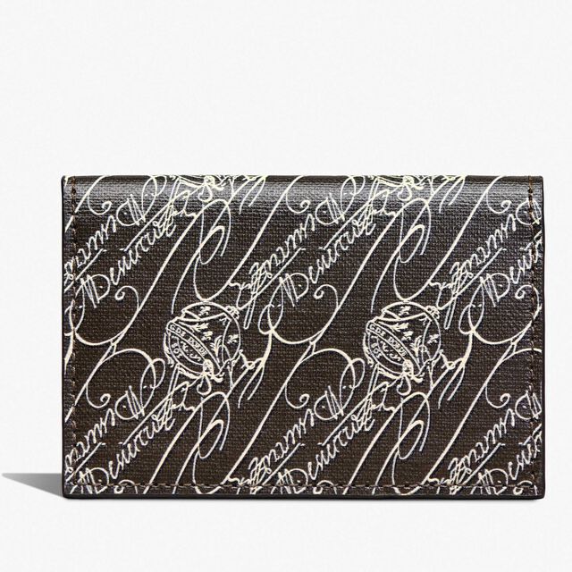 Imbuia Toile Marbeuf Card Holder, DARK BROWN + MADURO, hi-res 1