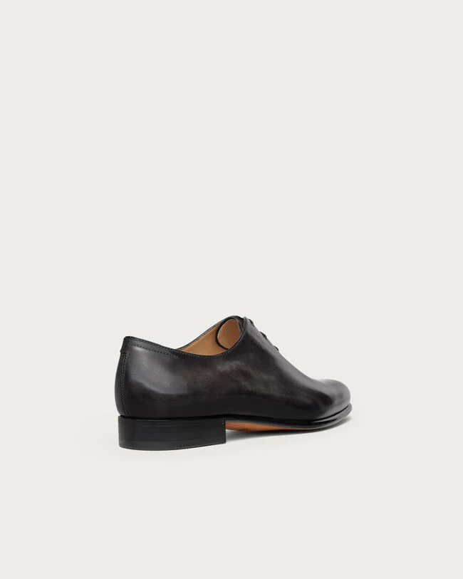 Alessandro Galet Calf Leather Oxford, Nero Grigio, hi-res