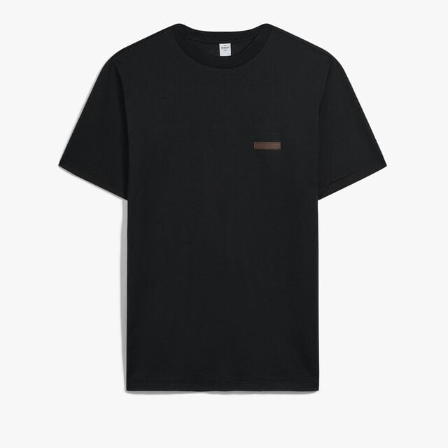 Leather Tab T-Shirt, COLD NIGHT BLUE, hi-res 1