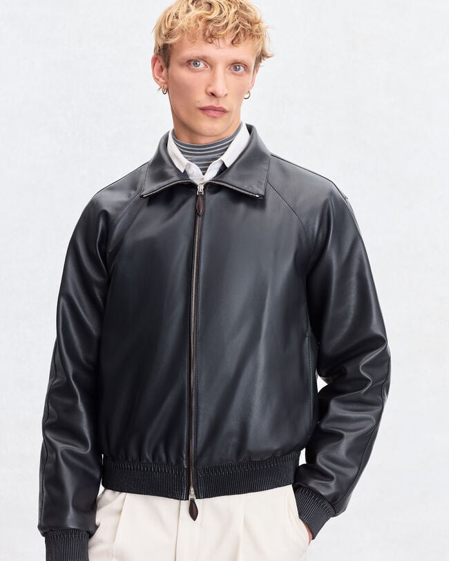 Leather Tracksuit, Cold Night Blue, hi-res