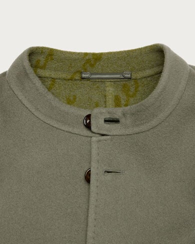 内饰Scritto图纹双面Foresti&egrave;re夹克, Kaki & Internal Giant Scritto, hi-res