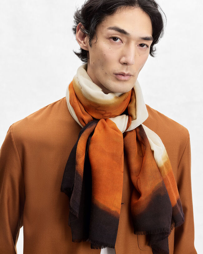 Patina Scarf, Amber Brown, hi-res