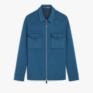 Splitable Wool and Cashmere Zipped Overshirt Splitable Wool and Cashmere Zipped Overshirt