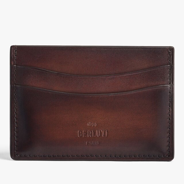 Bambou Card Holder In Leather, MADURO, hi-res 1
