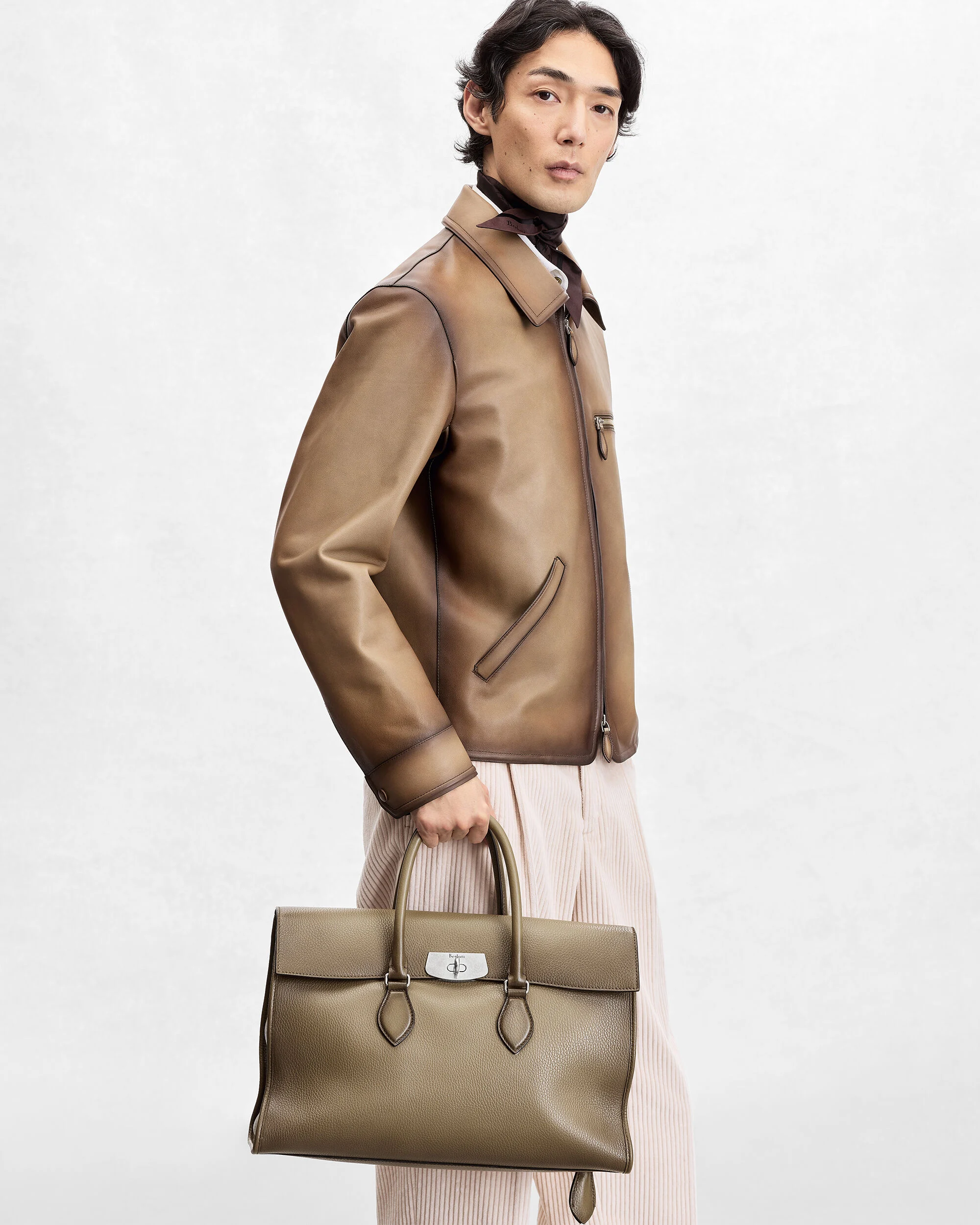E'Mio Briefcase, Light Kaki, hi-res