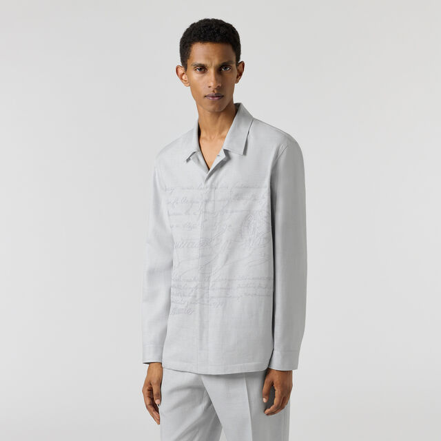 Surchemise avec Broderie Scritto