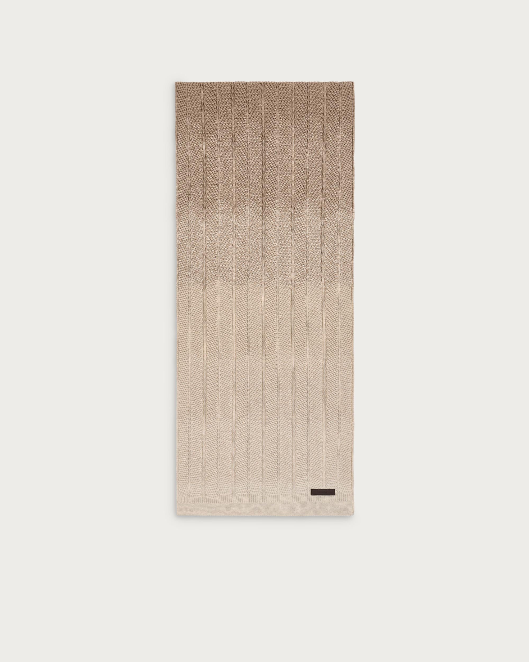 グラデーション カシミア スカーフ, Warm Beige, hi-res