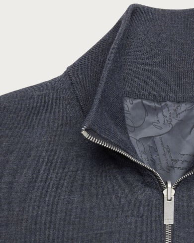Reversible Blouson with Leather Detail, Purple Cloud, hi-res