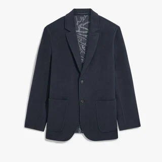 Double Face Splitable Jacket, MARINE/ INTERNAL GIANT SCRITTO, hi-res