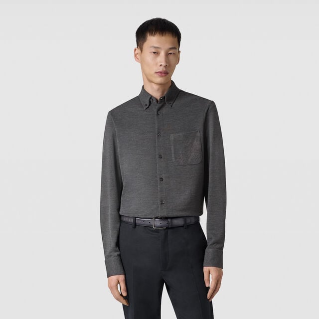 Scritto Pocket Shirt, MYSTERIOUS GREY, hi-res 2
