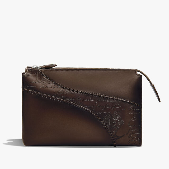 Tersio Scritto Leather Pouch, VIGOGNA, hi-res 3
