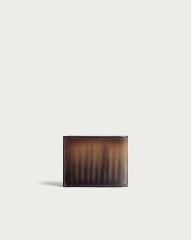 Makore Slim Luti Compact Wallet, Marrone & Nero, hi-res