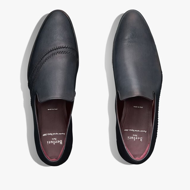 Rapiécé-Reprisé Scritto Leather Slipper, LUNA PIENA, hi-res 11