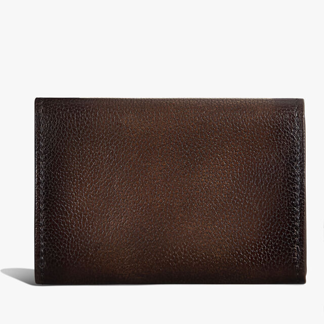 Imbuia Scritto Leather Card Holder, SOFT BROWN + MIDNIGHT BLUE, hi-res 2
