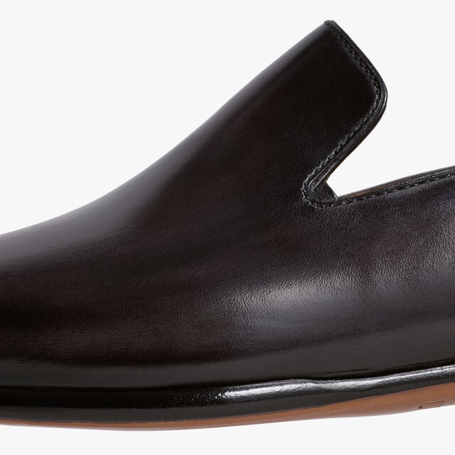 Cursive Galet Scritto Leather Loafer, NERO GRIGIO, hi-res 7