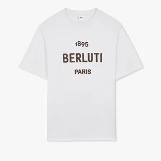 Brown Logo T-Shirt, BLANC OPTIQUE, hi-res