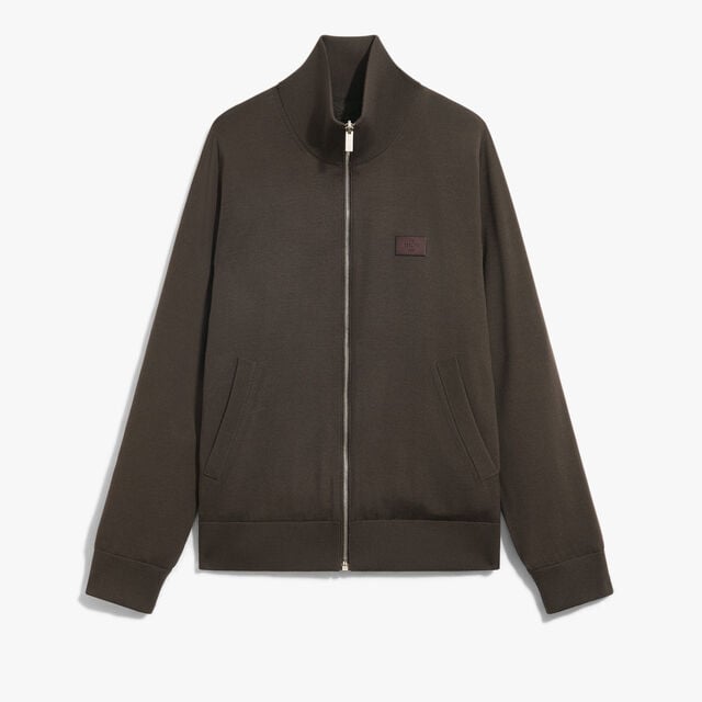 Blouson Réversible en Laine & Nylon Scritto, EARTH BROWN, hi-res 9