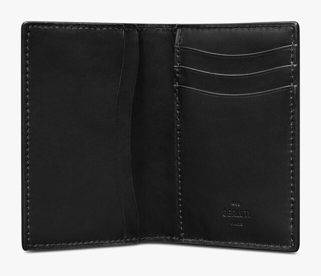Jagua Scritto Leather Pocket Organizer, NERO GRIGIO, hi-res
