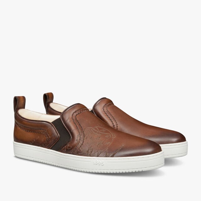 Playtime Scritto Leather Slip-On, CACAO INTENSO, hi-res 2