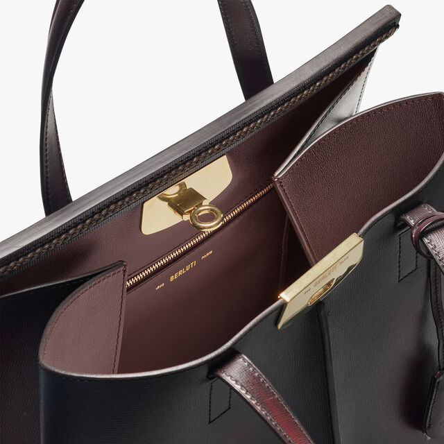 Luti 38 Leather Tote Bag, SAINT EMILION TRI, hi-res 5