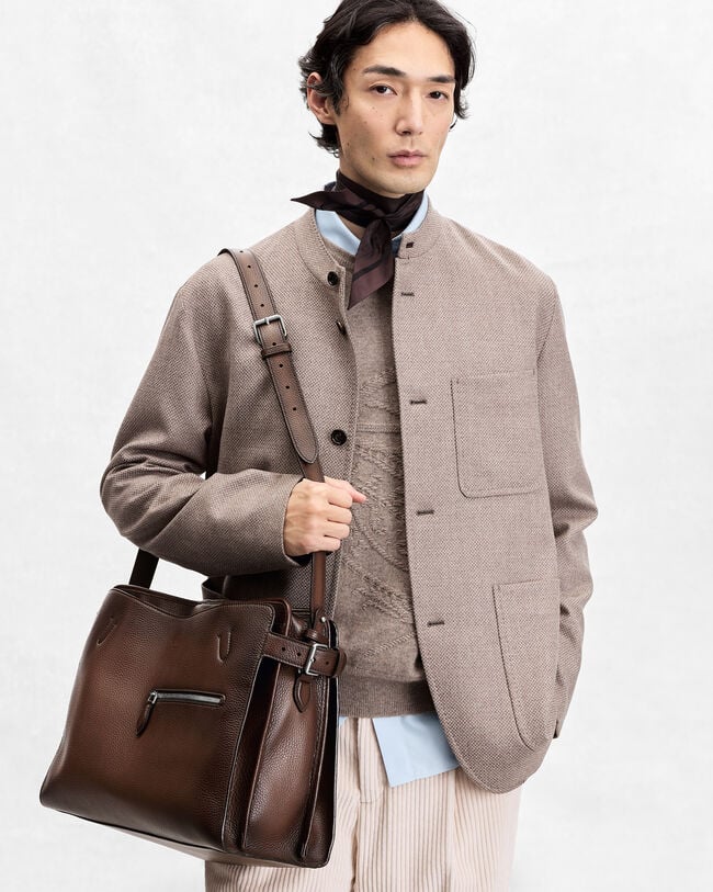 Un Jour De Plus Briefcase, Soft Brown, hi-res
