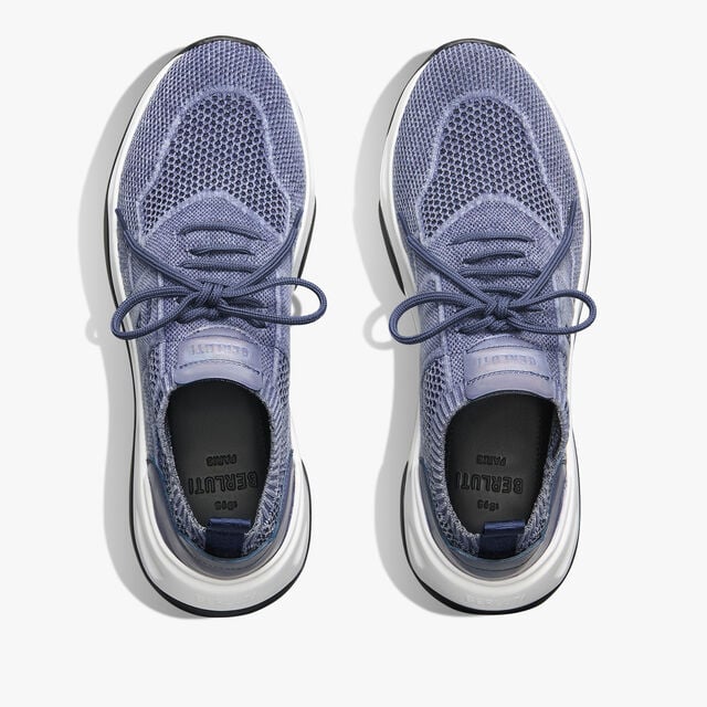 Shadow Denim And Leather Sneaker, BLUE, hi-res 3