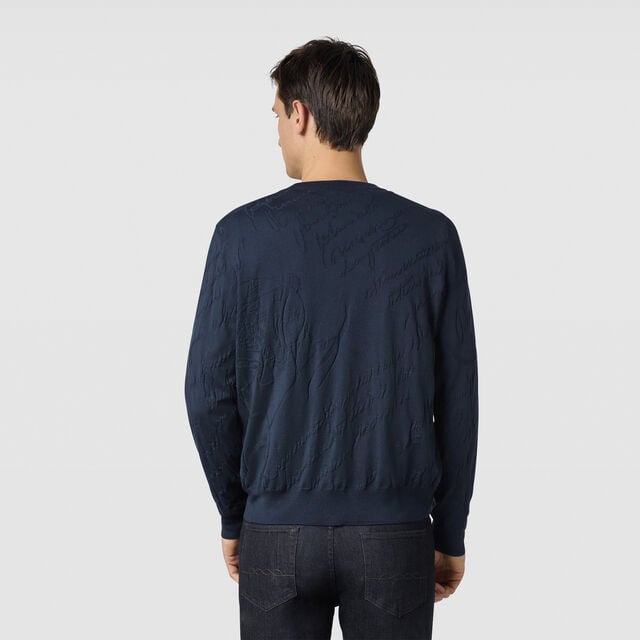 New Scritto Cardigan, COLD NIGHT BLUE, hi-res 3