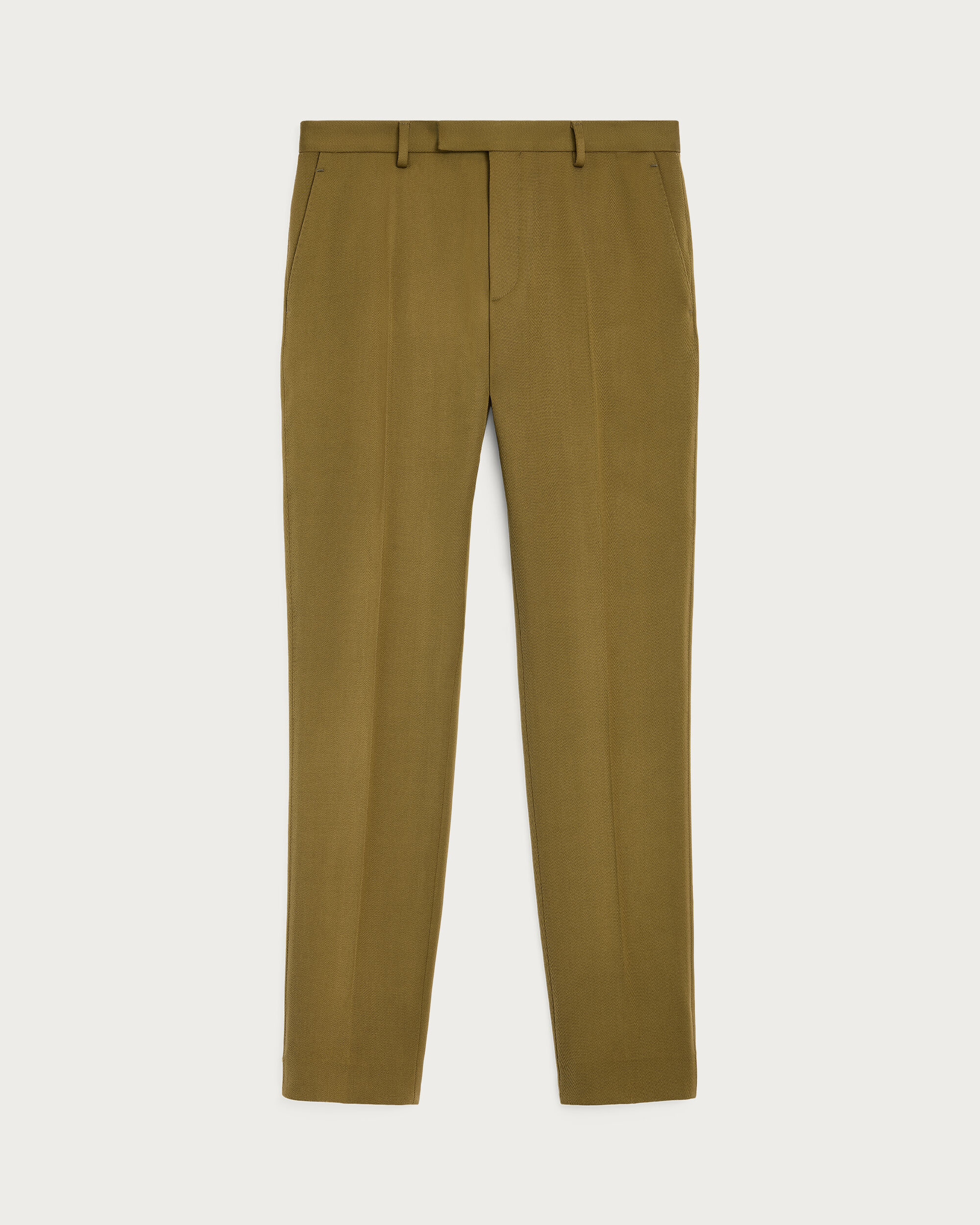 Pantalon Alessandro avec D&eacute;tail en Cuir, Citrus Green, hi-res