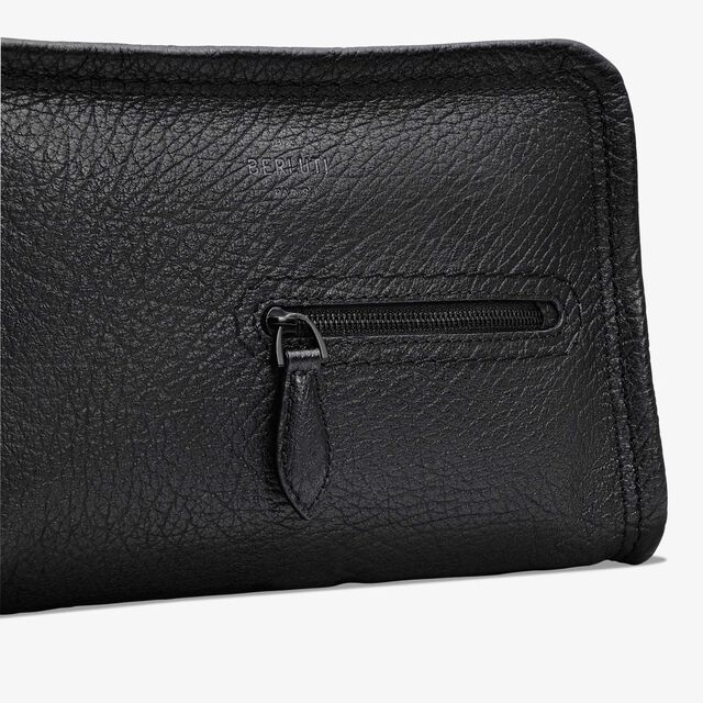 Journalier Xs Leather Messenger, DEEP BLACK, hi-res 5