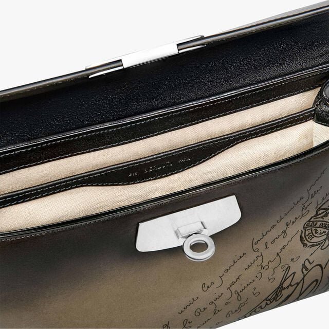 E'Mio Scritto Leather Messenger, NERO LEGNO, hi-res 7