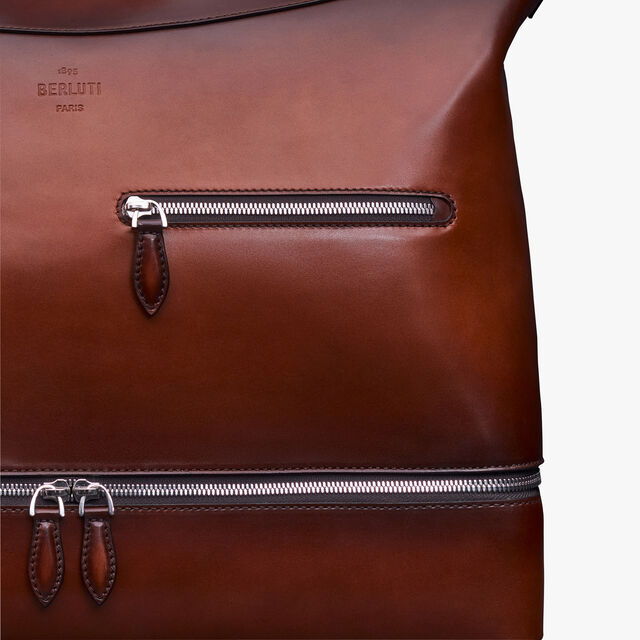 Viaggio Leather Travel Bag, CACAO INTENSO, hi-res 6
