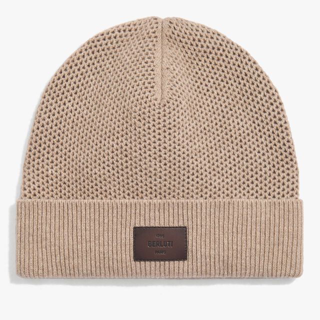 Wool & Cashmere Beanie, FLUFFY BEIGE, hi-res 1